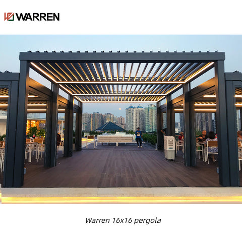 Warren 16x16 pergola canopy with outdoor garden roof
