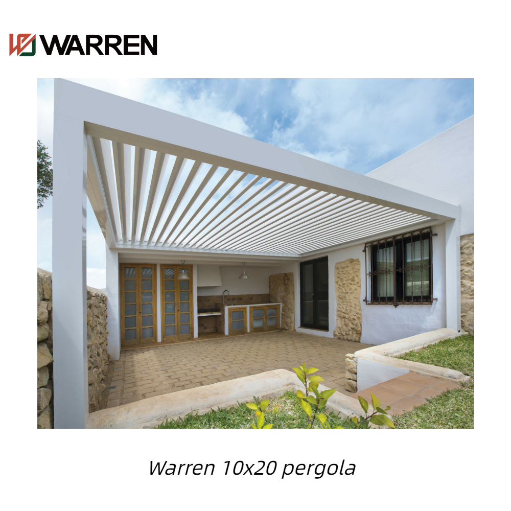 Warren 10x20 pergola with roof outdoor waterproof gazebo