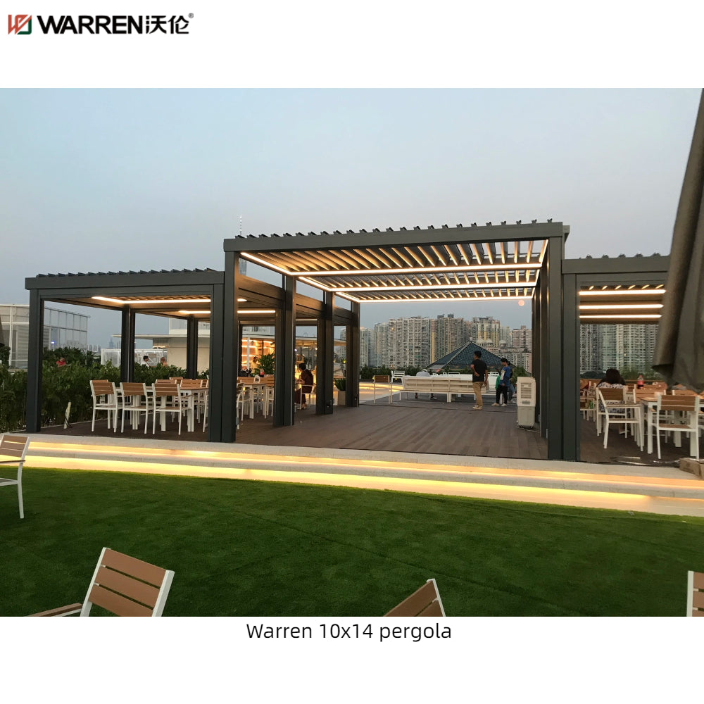 Warren 10x14 Pergola With Aluminum Alloy Gazebo Canopy Outdoor