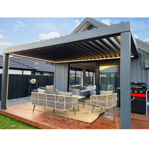 Warren 16x16 pergola canopy with outdoor garden roof