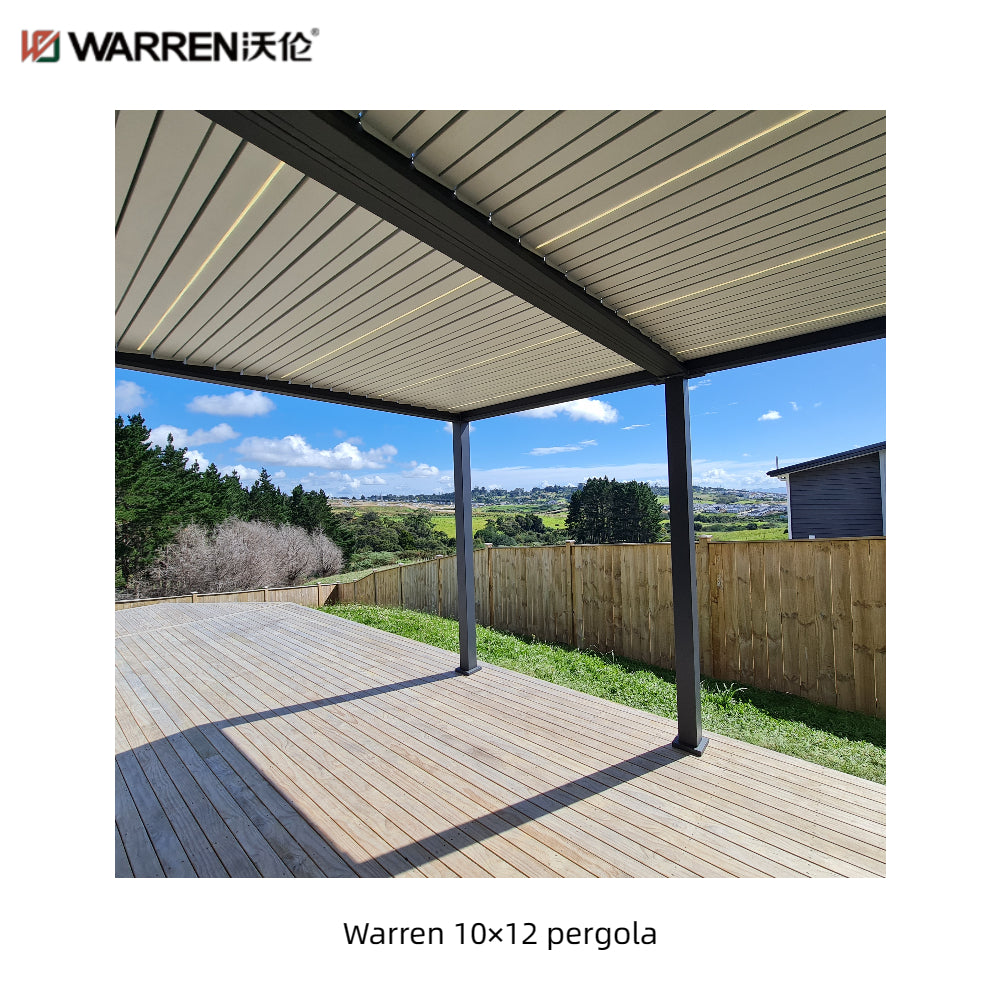 Warren 10x12 gardens pergola with aluminum alloy  waterproof roof