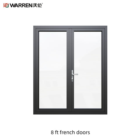 Warren 8 foot French Patio Doors With Modern Interior Glass French Doors