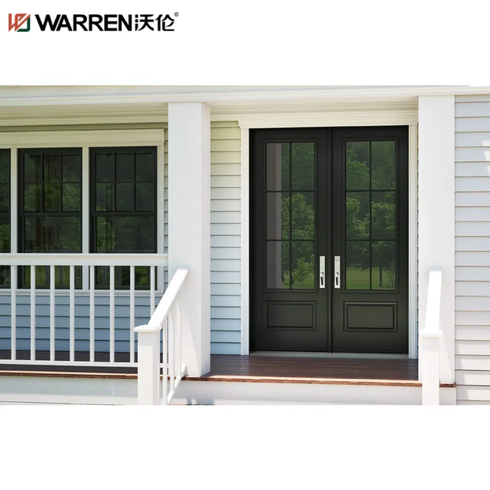 Warren 32x74 Exterior Door French Black Exterior Door Flush Interior Door French Aluminum Glass
