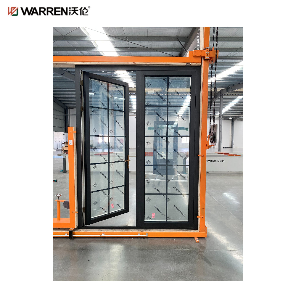Warren 36 inch Glass French Doors White Interior French Doors With Glass