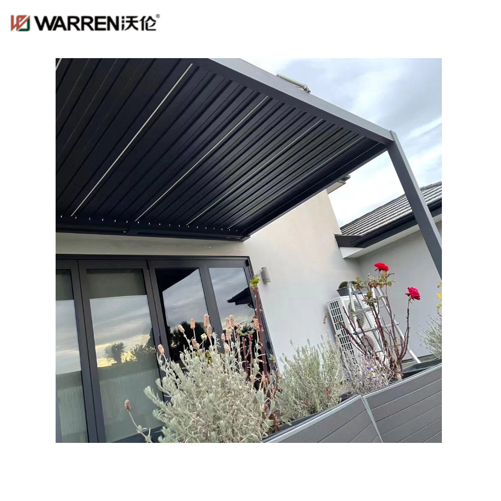 Warren 12x16 Pergola Shade with Aluminum Alloy Louvered Roof