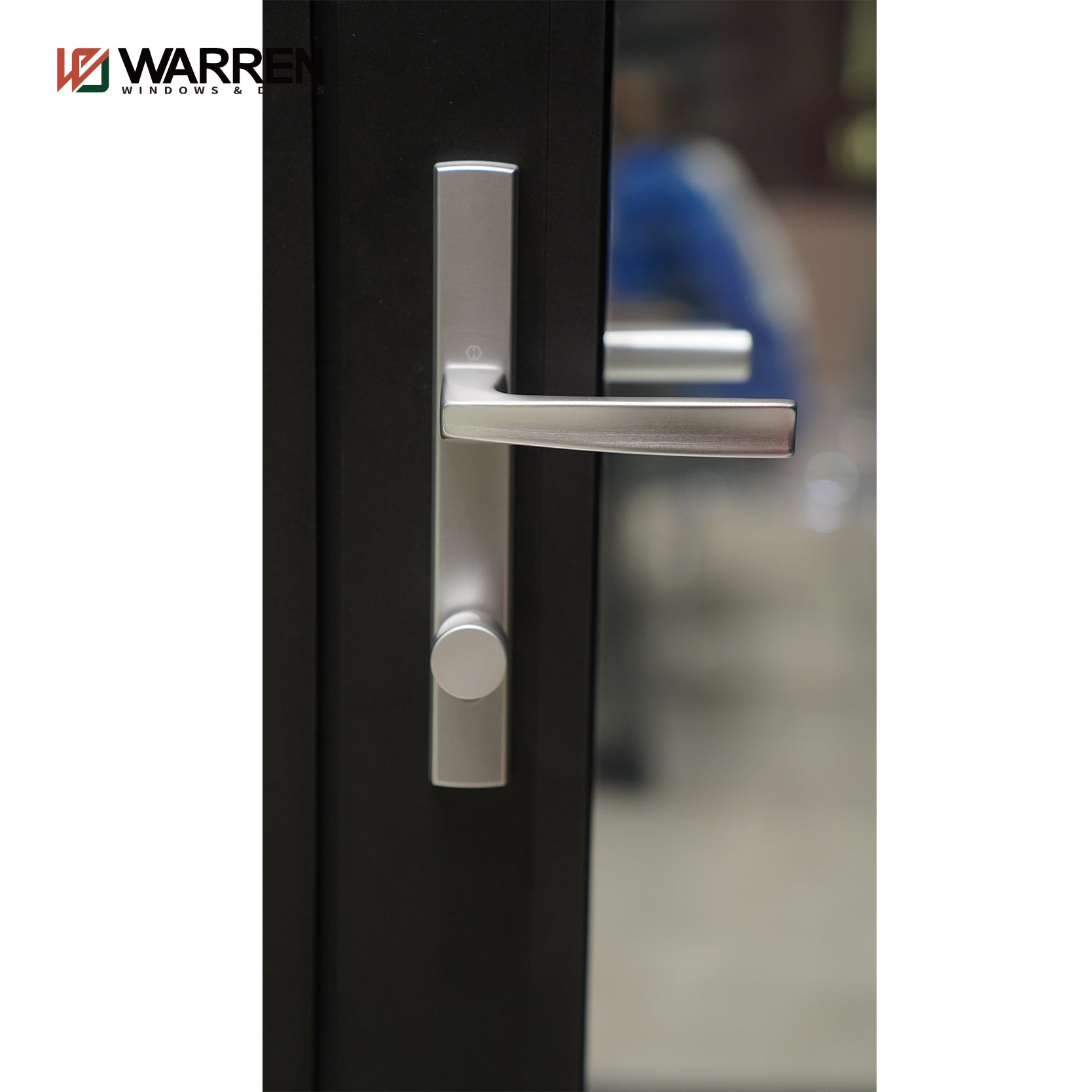 Warren 96x96 French Doors Exterior Anti-Theft Aluminum Security Front Doors Double Swing French Door