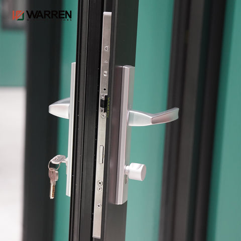 Warren 96x96 French Doors Exterior Anti-Theft Aluminum Security Front Doors Double Swing French Door