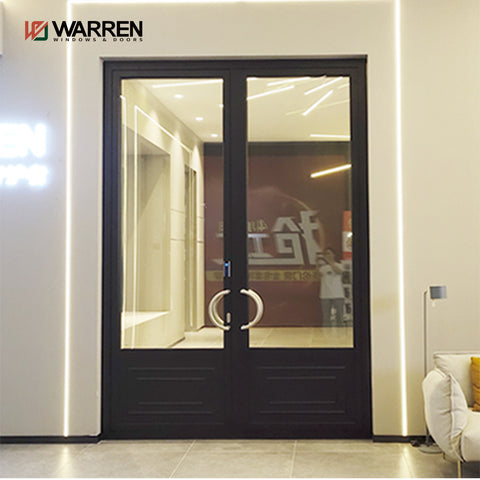 Warren 96x96 French Doors Exterior Anti-Theft Aluminum Security Front Doors Double Swing French Door