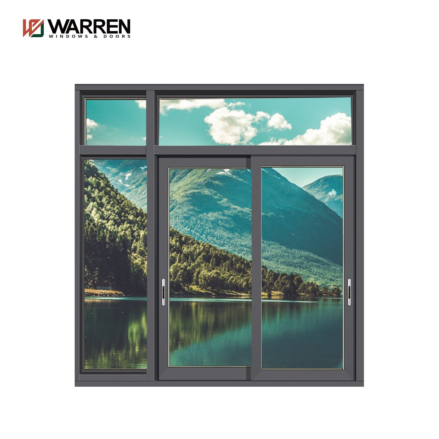 Warren 48x48 window modern promotional doors windows tempered glass sound insulation lock sliding windows
