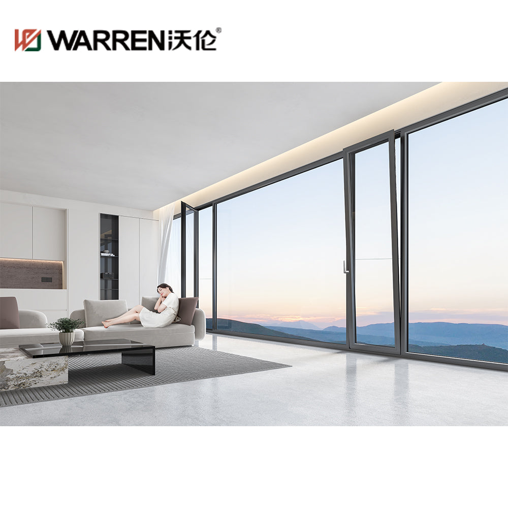 Warren 8 foot window design large hurricane impact large glass picture casement sliding window