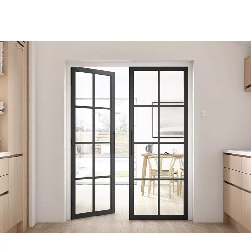 Warren 56x80 Exterior Tempered Insulated Glass Aluminum French Casement Doors